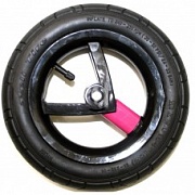 Картинка Колесо для коляски Adamex Aspena / Bebe-mobile 10 дюймов черно-розовое 